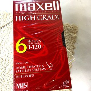 NWT Blank Media VHS Maxell T-120 High Grade